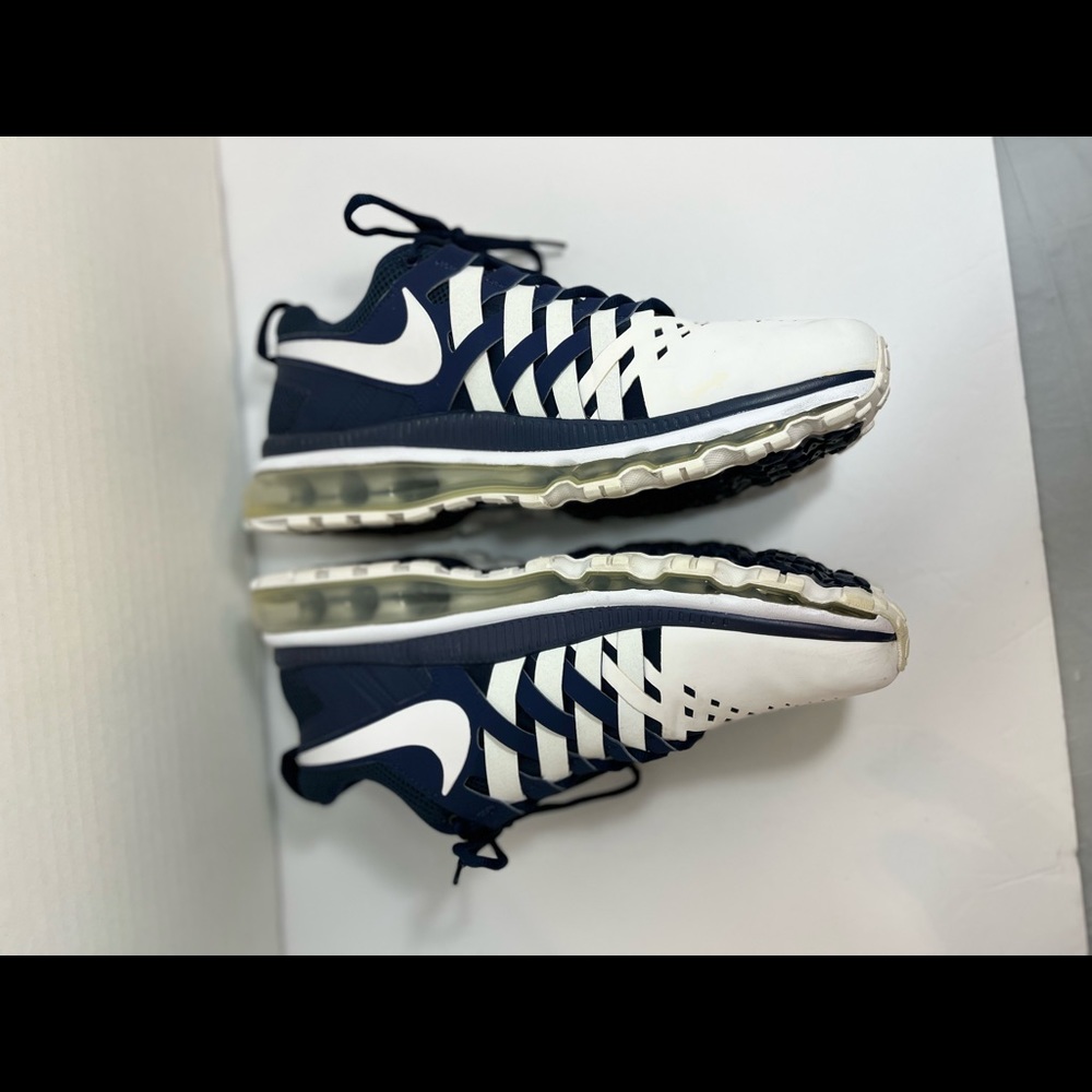 NIKE TR MAX 360 RUNNING SHOES WHITE Blue 599286 401 SZ 12.5 - Picture 7 of 14